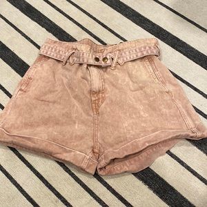BDG High wasted pink shorts